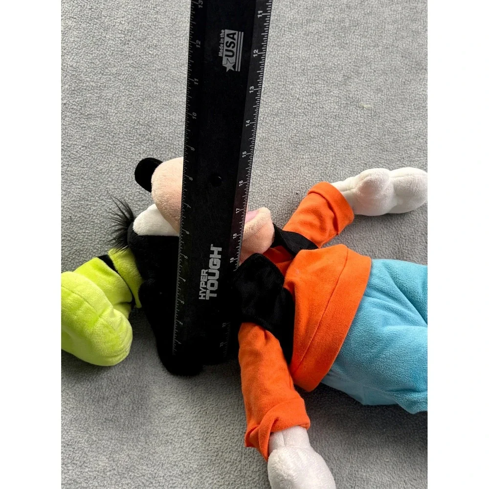 Disney Goofy Plush Stuffed Animal 21 Inch Classic Orange Sweater Blue Pants Hat